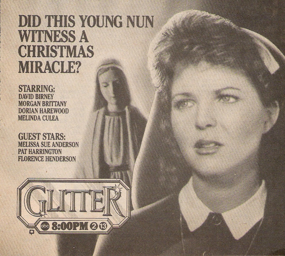 Melissa Sue Anderson in the TV Guide ad for Glitter