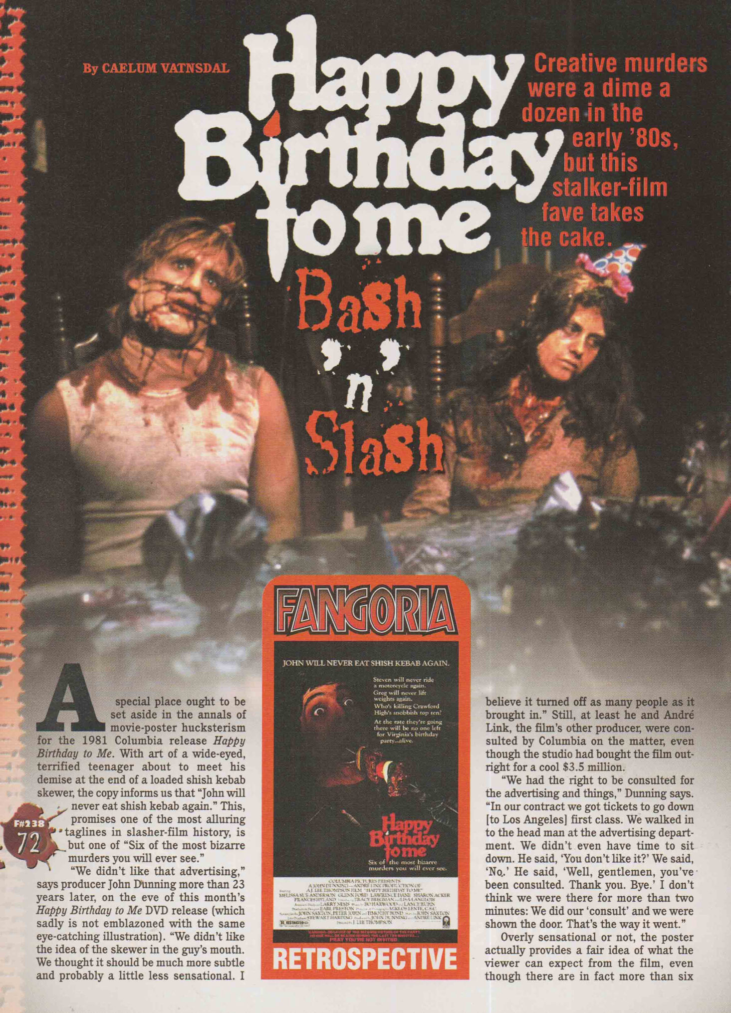 Happy Birthday to Me Fangoria 