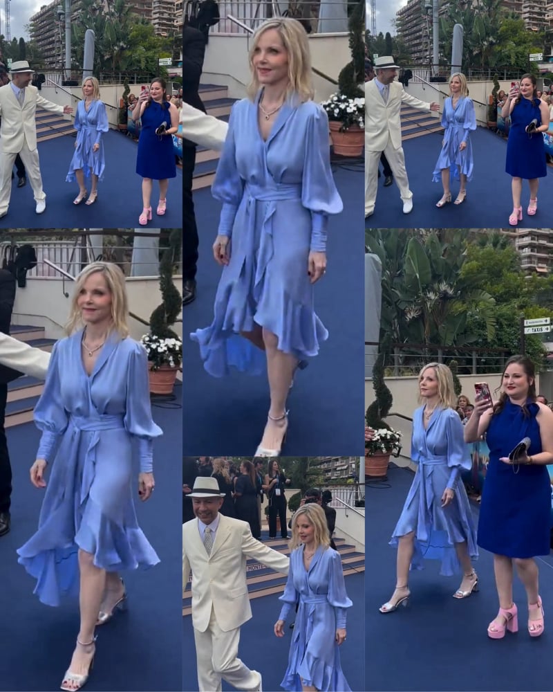 Photo montage of Melissa arriving at Monte-Carlo TV Festival (Manuel Enrique Herreros Fernández-Sancho)