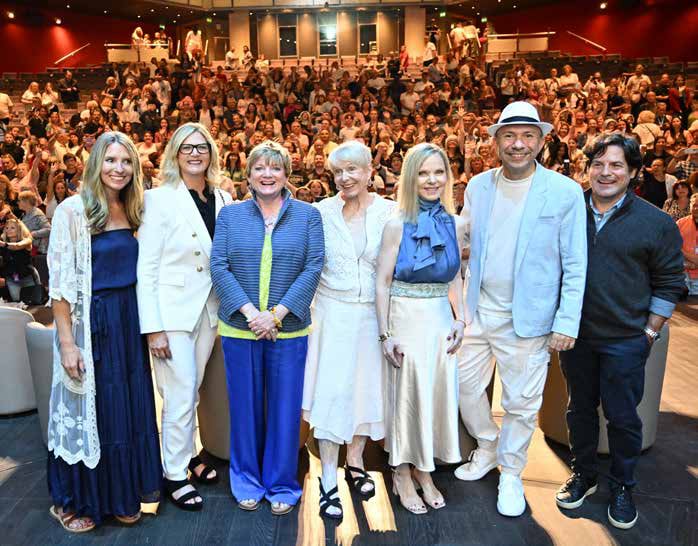 Little House cast group shot after discussion 2024