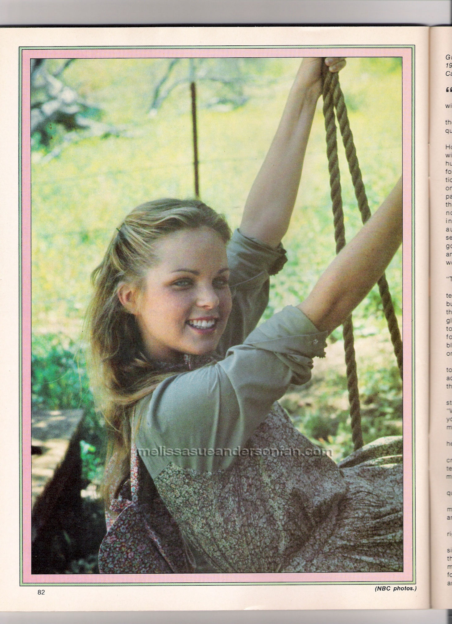 Melissa Sue Anderson in Guideposts magazine 1980