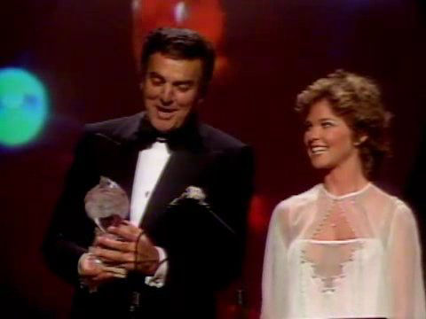 Melissa Sue Anderson and Mike Connors at People's Choice Awards 1982