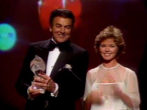 Melissa Sue Anderson and Mike Connors at People's Choice Awards 1982